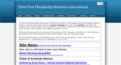 Desktop Screenshot of christfirstministries.com