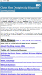 Mobile Screenshot of christfirstministries.com
